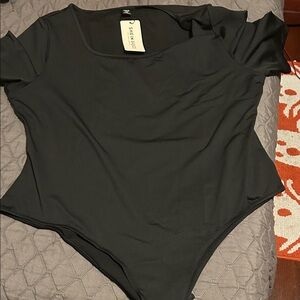 SHEIN Elegant Black Bodysuit
